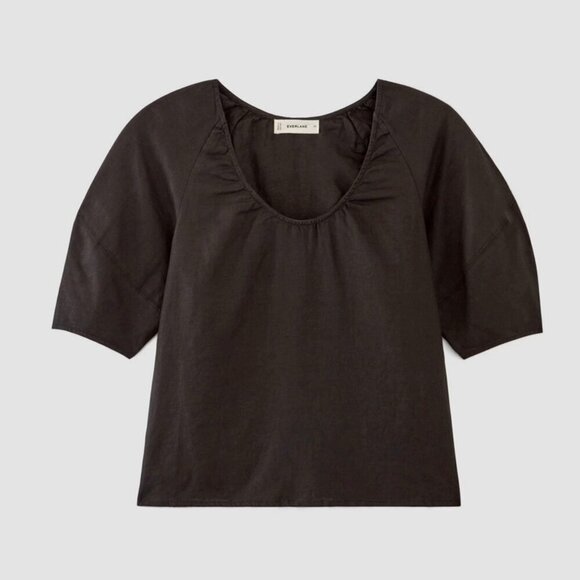 Everlane | The Scoop Top in Linen - Picture 5 of 10